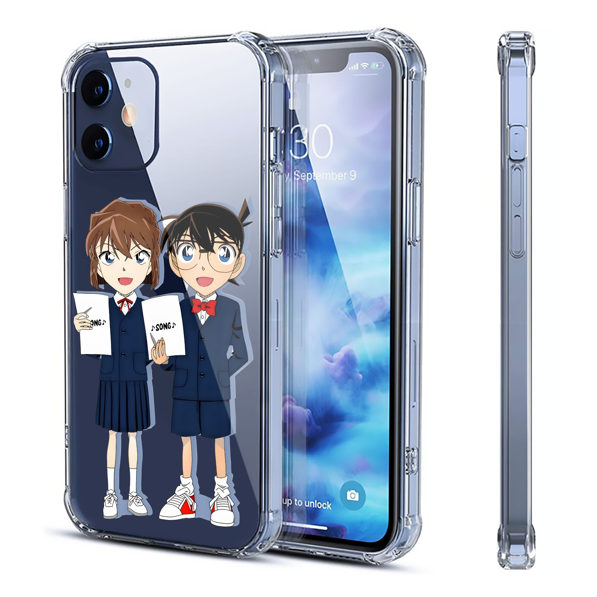 （画像用） 名探偵コナン 灰原 哀 はいばら あい Detective Conan Anita Hailey、Vi Graythorn Haibara Ai 【iPhone 12シリーズ対応】透明スマホケース（クリアソフトケース）